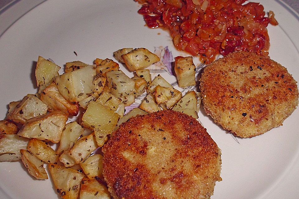 Spanische Ziegenkäse - Kroketten mit Tomatensalsa