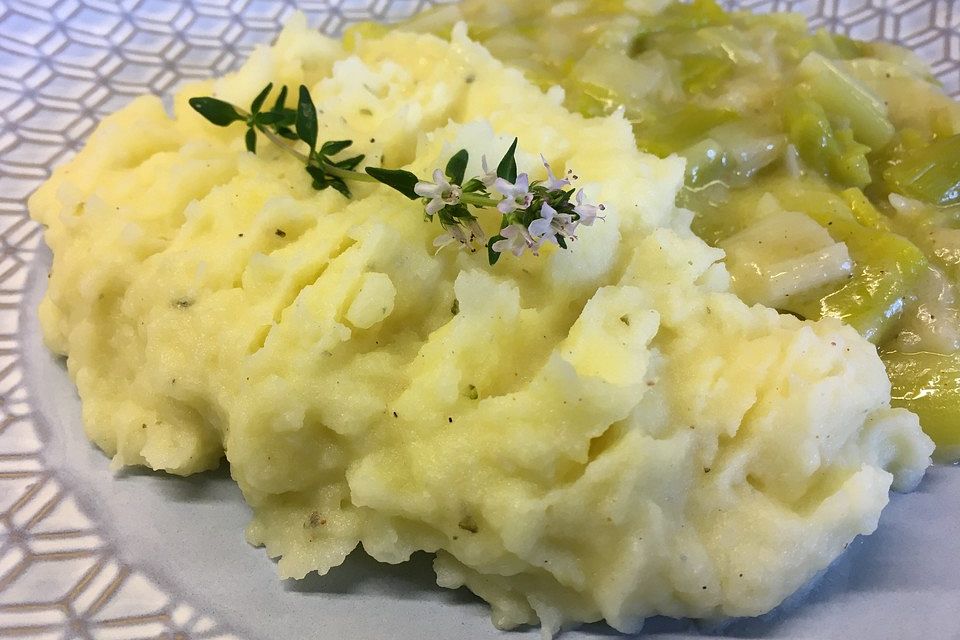 Kartoffelpüree mit Knoblauch