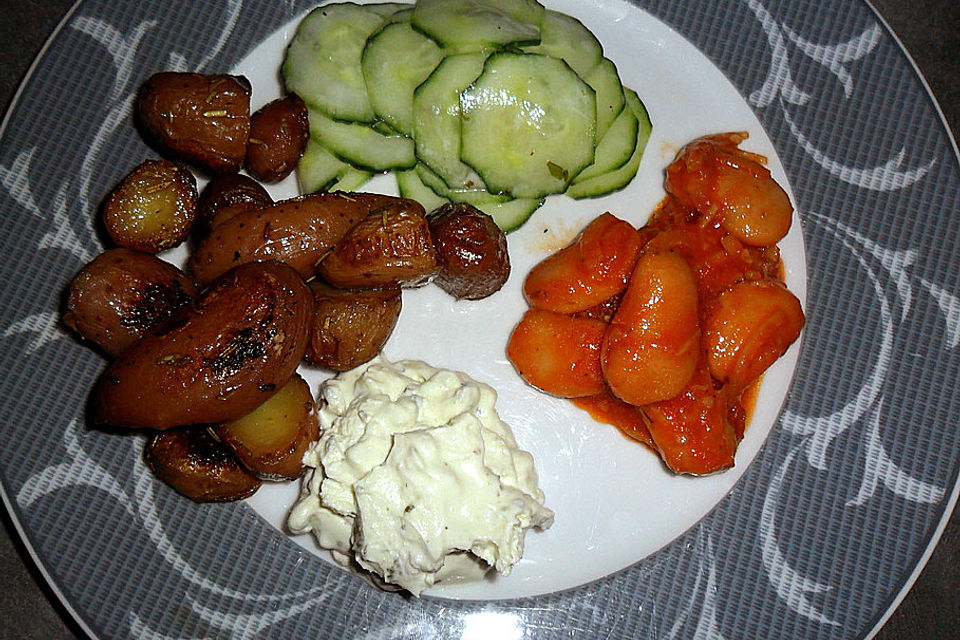 Mediterraner Bohnensalat