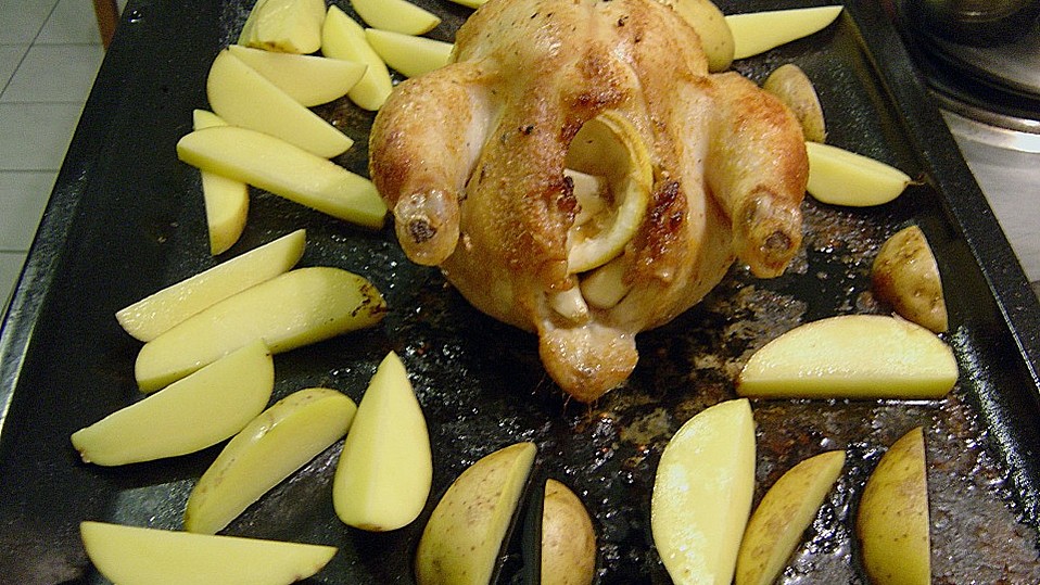 Brathähnchen mit Zitrone von Linnie