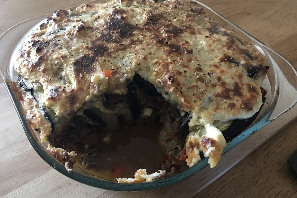 Mousaka - griechischer Auflauf mit Auberginen