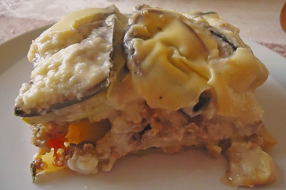 Mousaka - griechischer Auflauf mit Auberginen