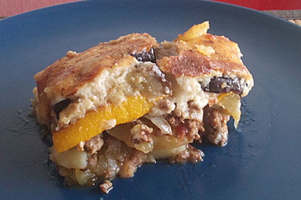 Mousaka - griechischer Auflauf mit Auberginen