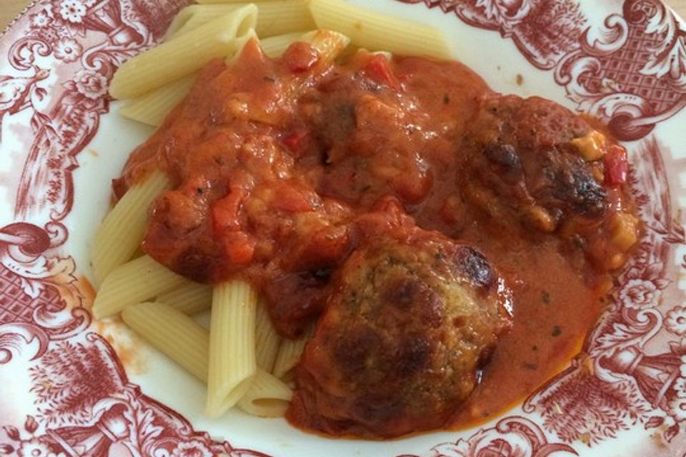 Heddus Hackbällchen in Tomatensoße