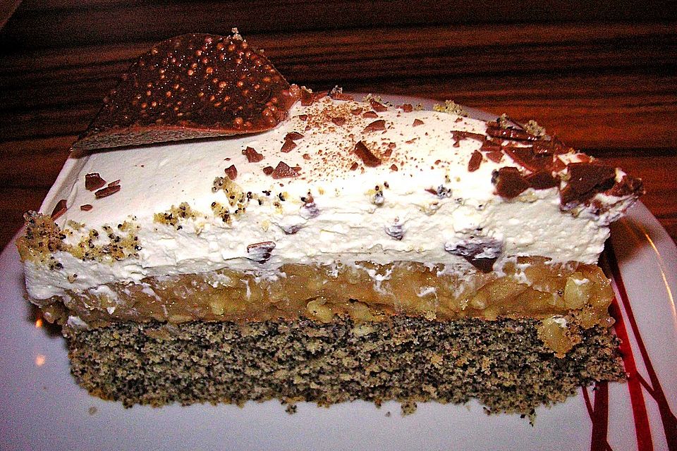 Apfel - Mohn - Torte