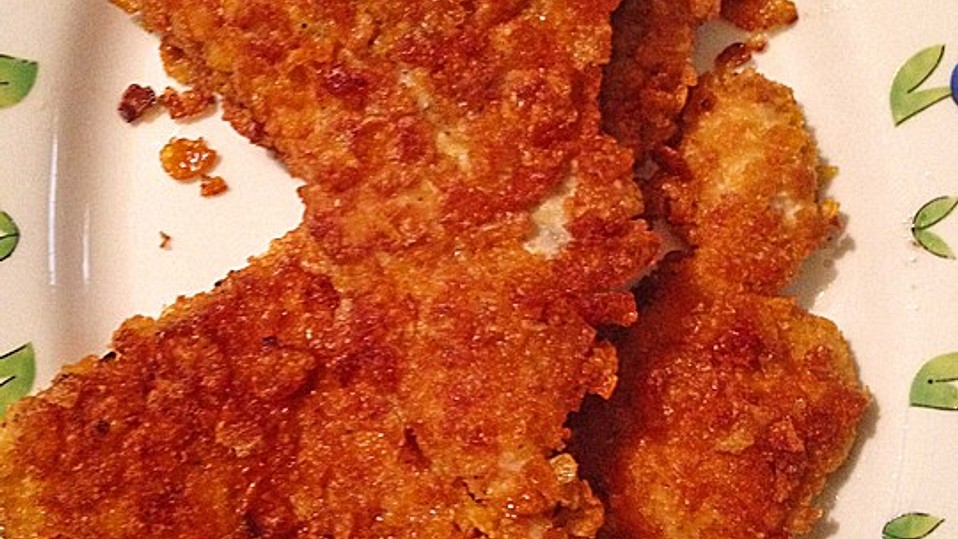 Putenschnitzel mit Cornflakes - Panade von luckys-home