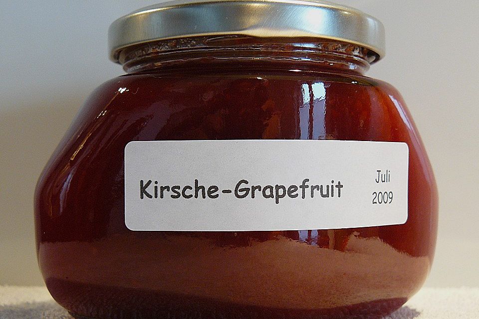 Kirschen-Grapefruit-Marmelade