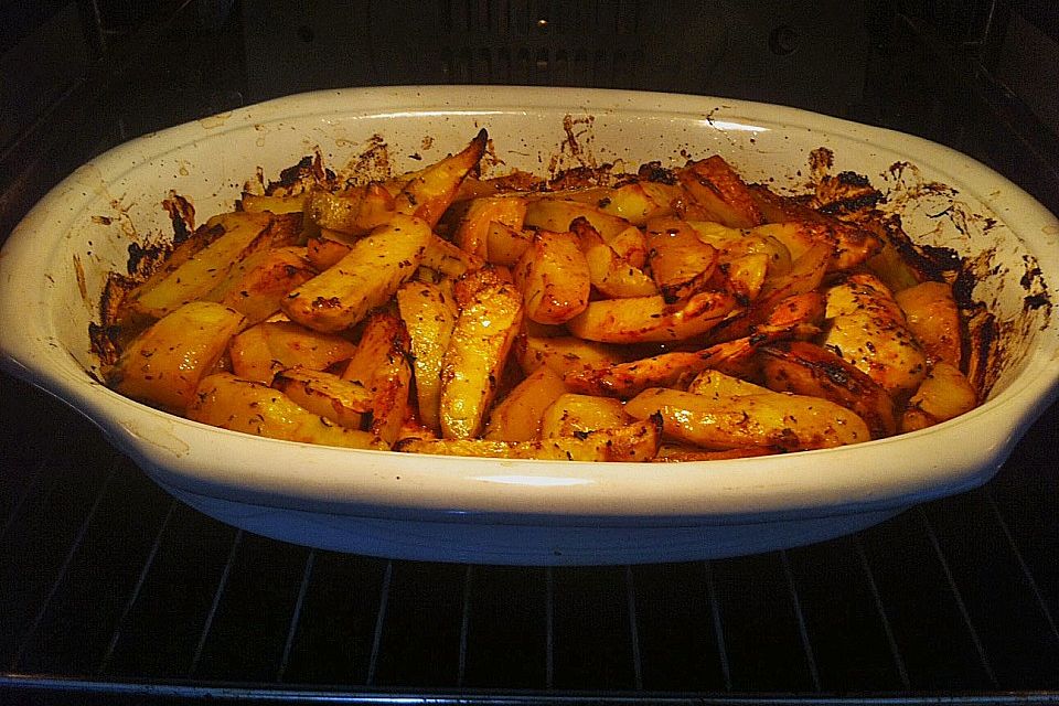 Hähnchen Provençal mit Backofenkartoffeln Hähnchen Provençal mit Backofenkartoffeln