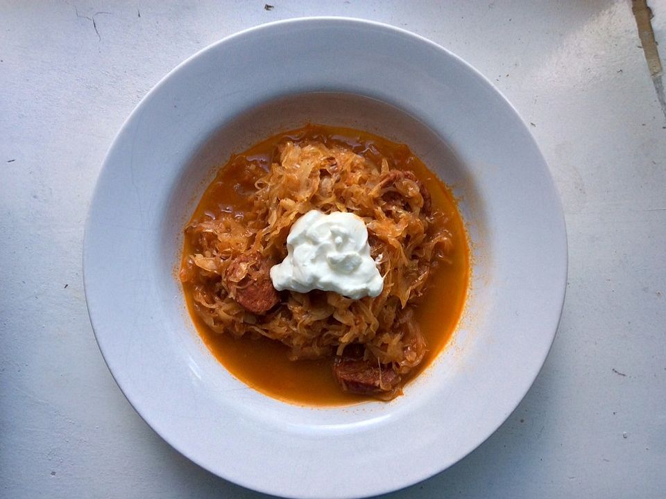 Krautsuppe mit Knoblauchwurst von lena03| Chefkoch