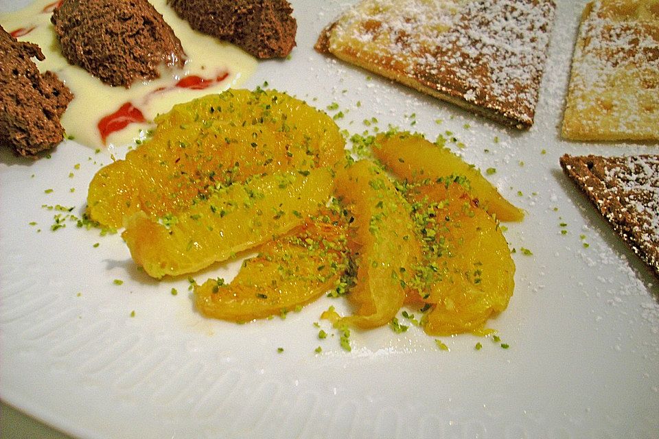 Mousse au chocolat mit Orangenduft