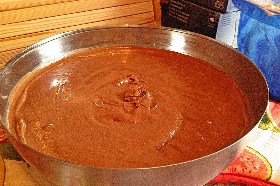 Mousse au chocolat mit Orangenduft