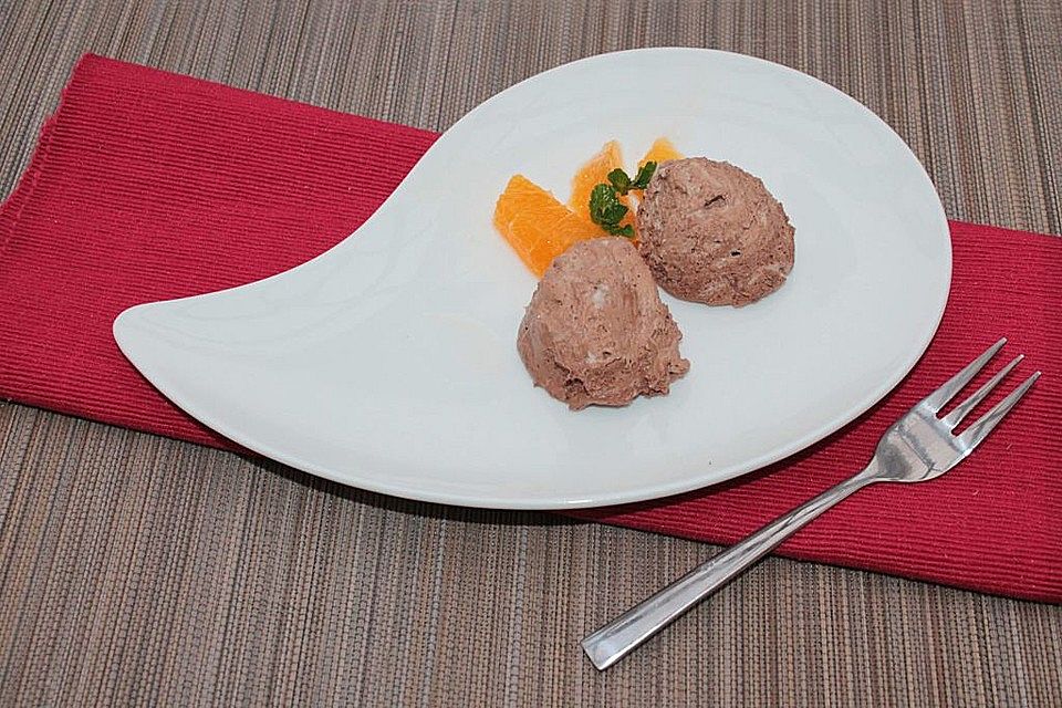 Mousse au chocolat mit Orangenduft