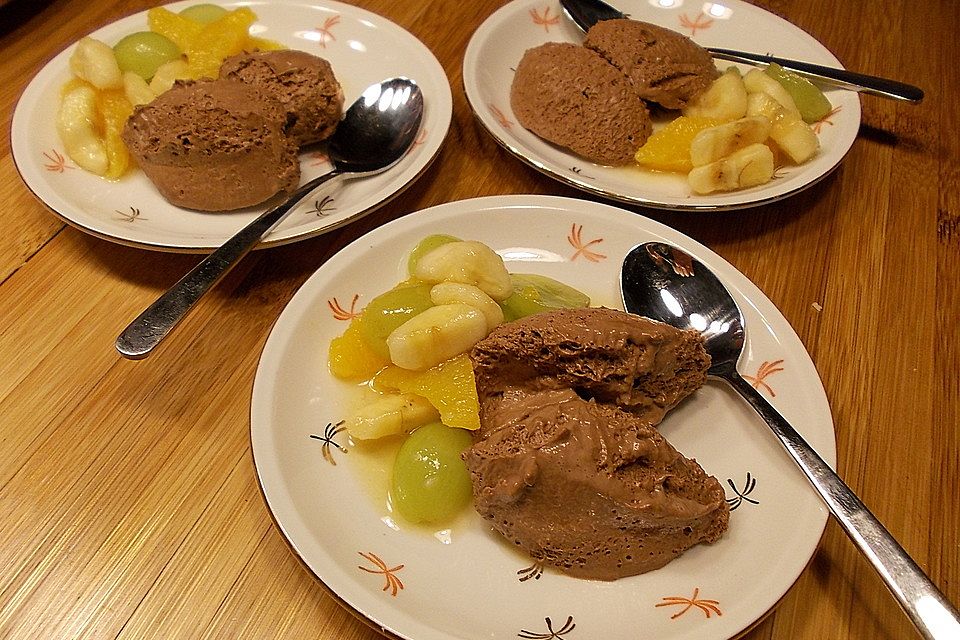 Mousse au chocolat mit Orangenduft
