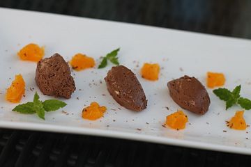 Mousse au chocolat mit Orangenduft
