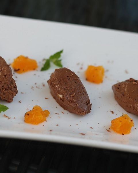 Mousse au Chocolat mit Orangensauce und Rosmarin von burschi01