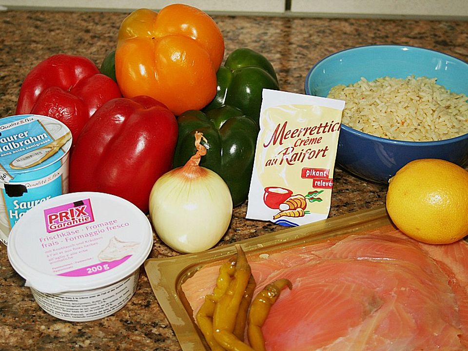 Gefüllte Paprika mit Lachs von SchöneMelisande Chefkoch