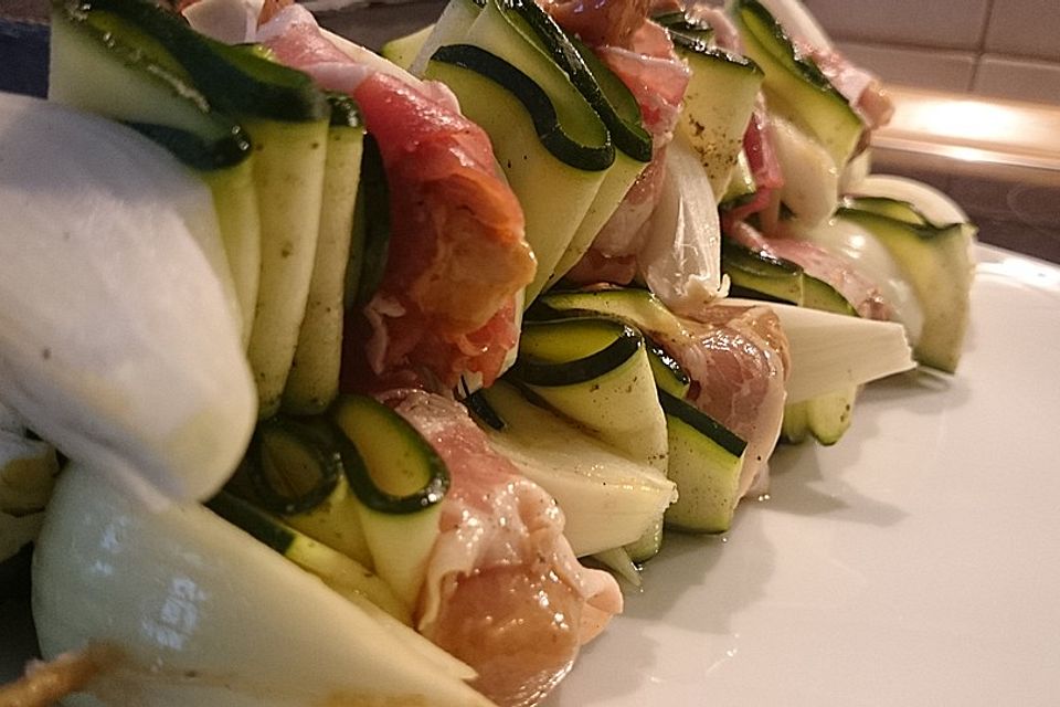 Filetspieße mit Zucchini