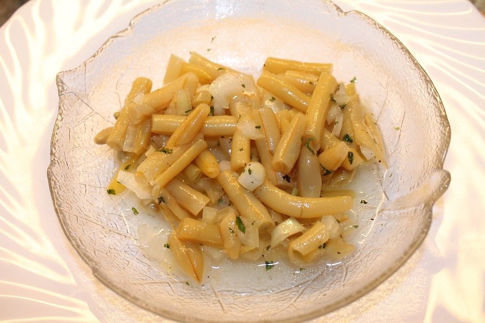 Gelber Bohnensalat