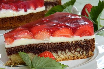 Erdbeer - Zebrakuchen