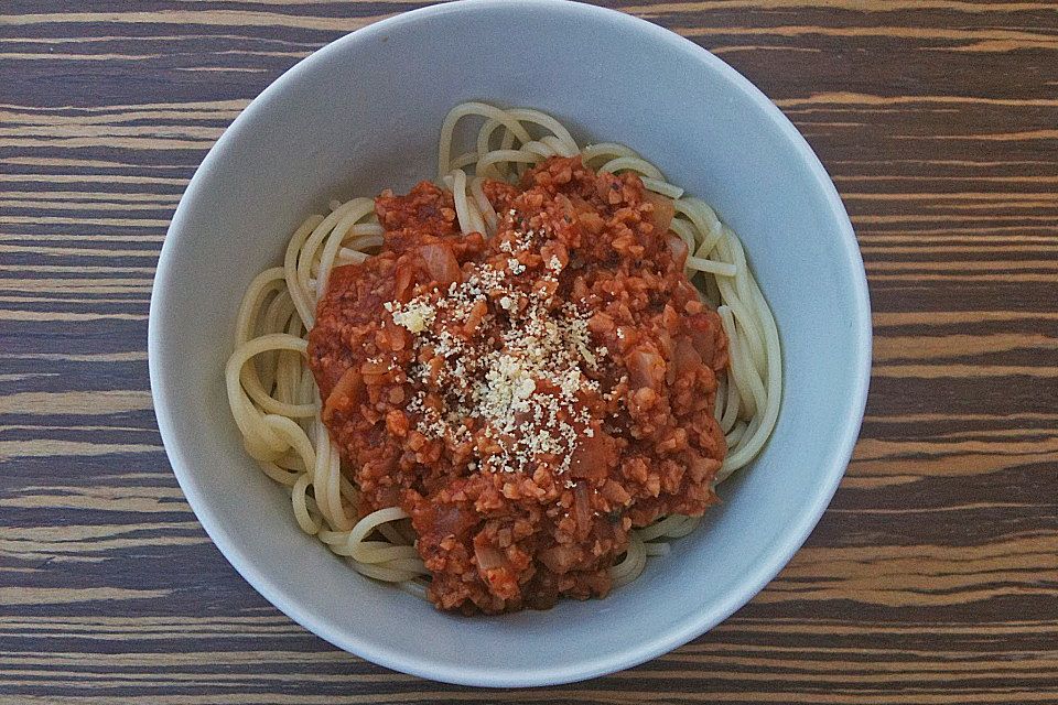 Vegetarische Spaghetti Bolognese