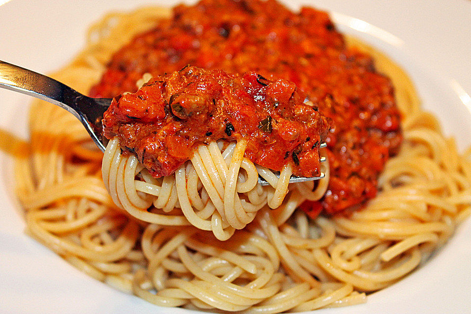 Vegetarische Spaghetti Bolognese