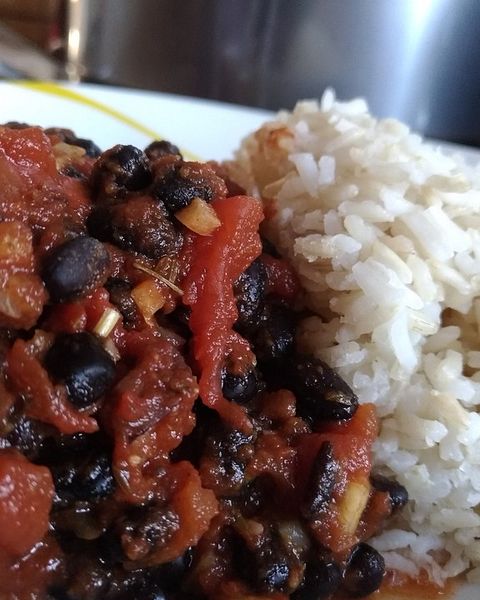 Reis mit schwarzen Bohnen von Tanny07 Reis mit schwarzen Bohnen von Tanny07