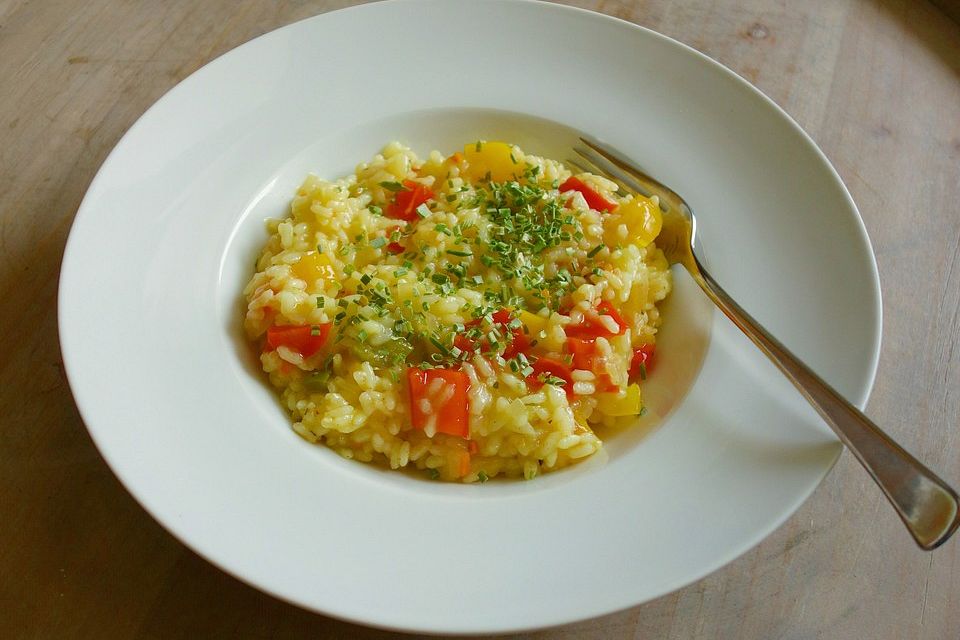 Würziges Risotto mit Paprika