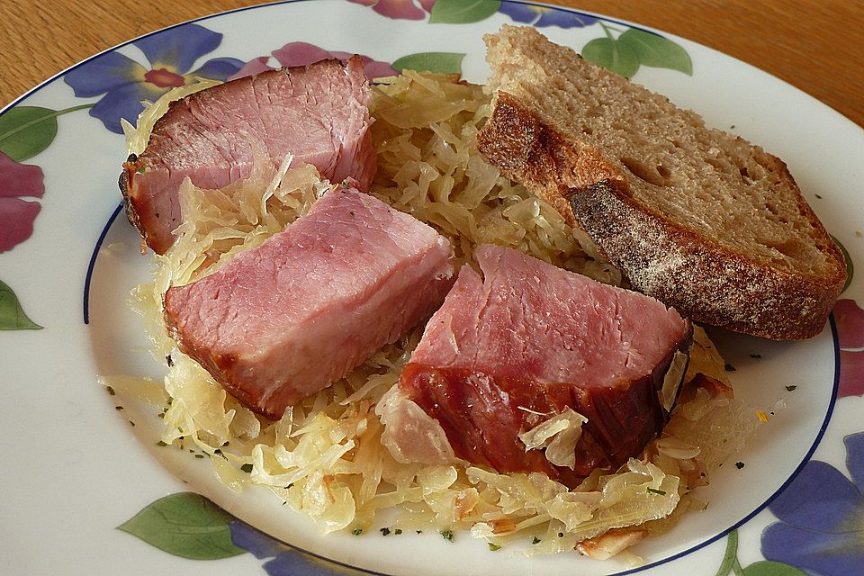 Geselchtes auf Kraut