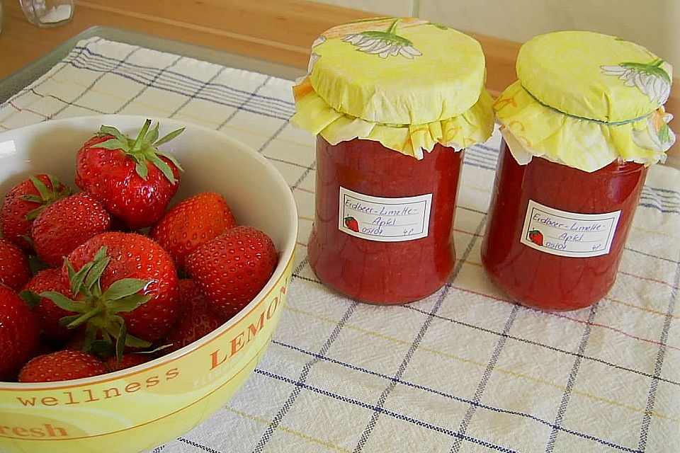 Apfel - Limetten - Erdbeer - Marmelade