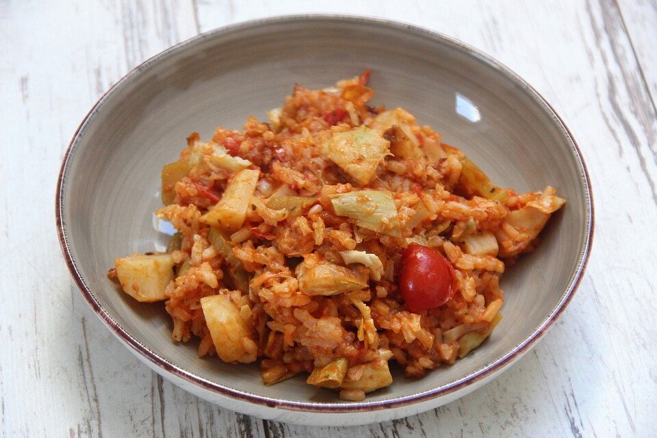 Risotto mit Topinambur und Artischocken