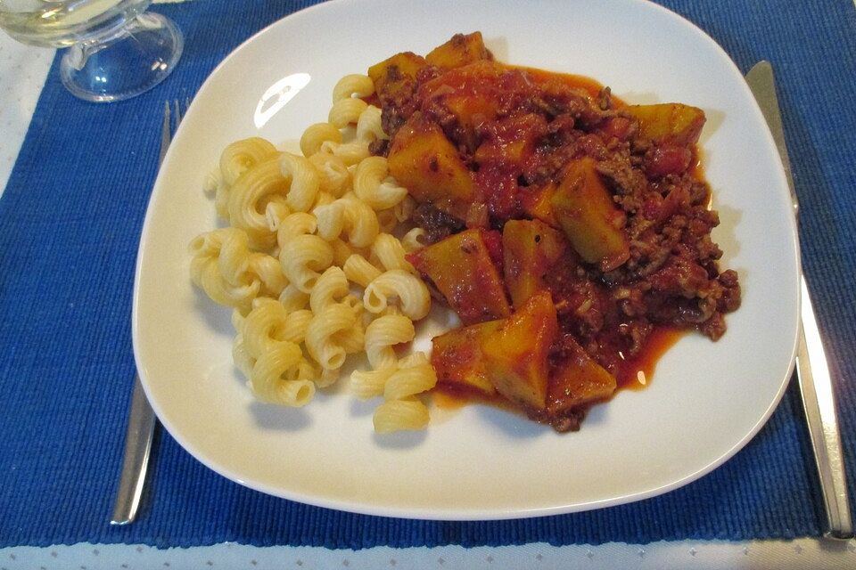 Kürbis - Hack - Ragout