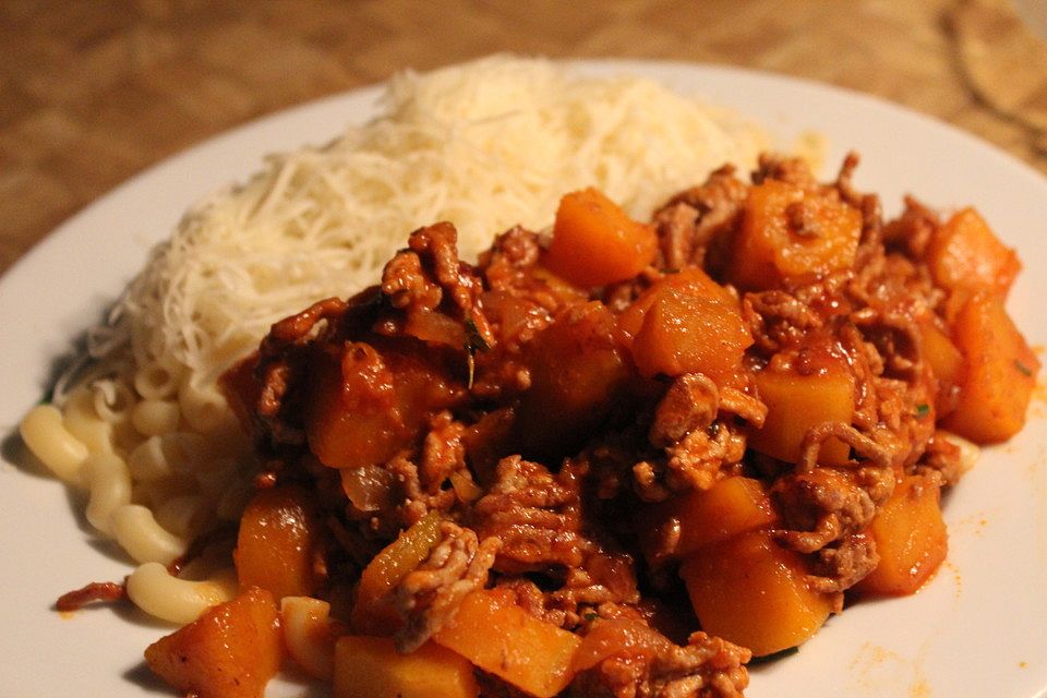 Kürbis - Hack - Ragout