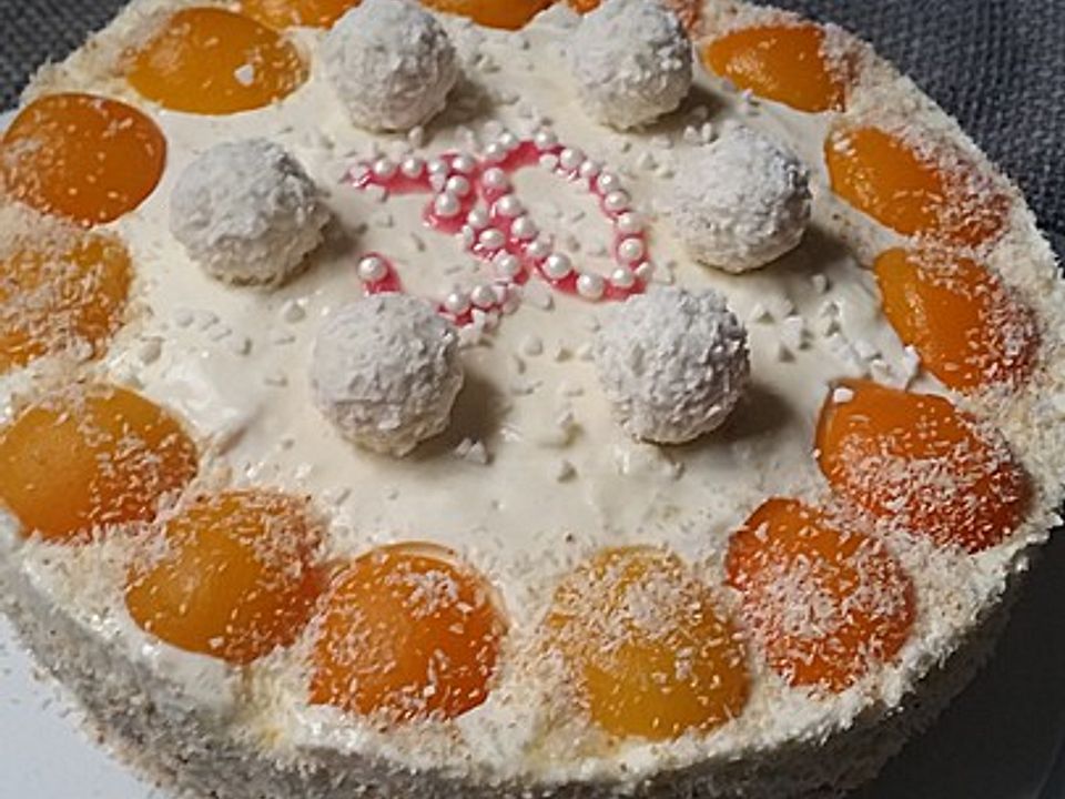 Aprikosen - Raffaello - Torte von luckys-home| Chefkoch