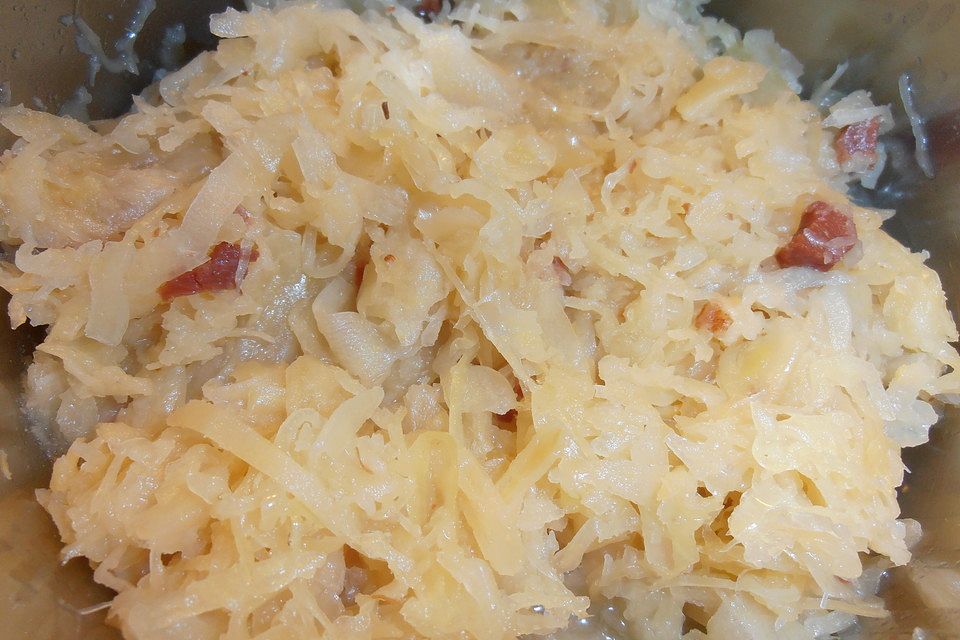 Sauerkraut mit Speck