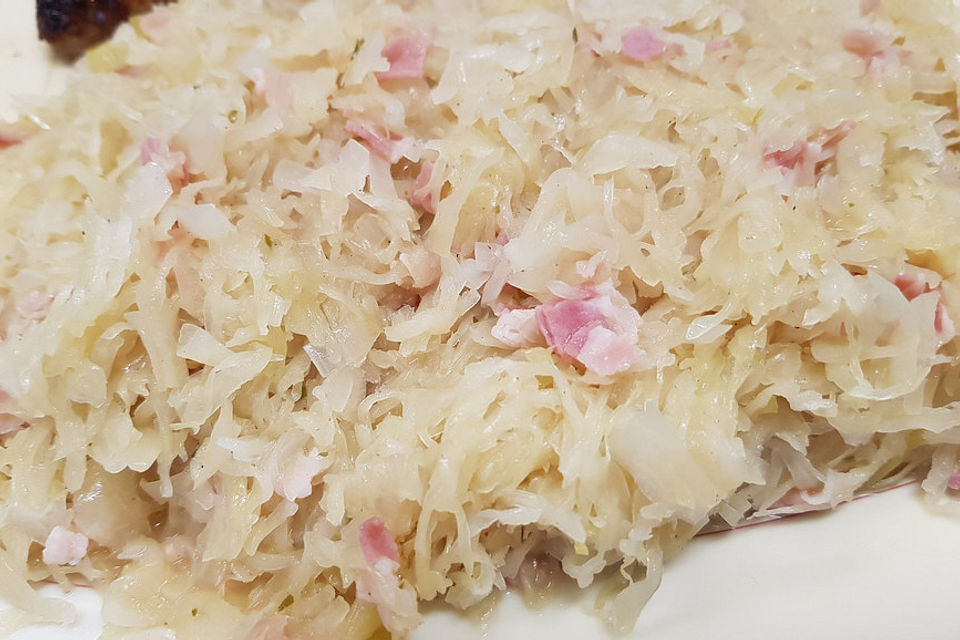 Sauerkraut mit Speck