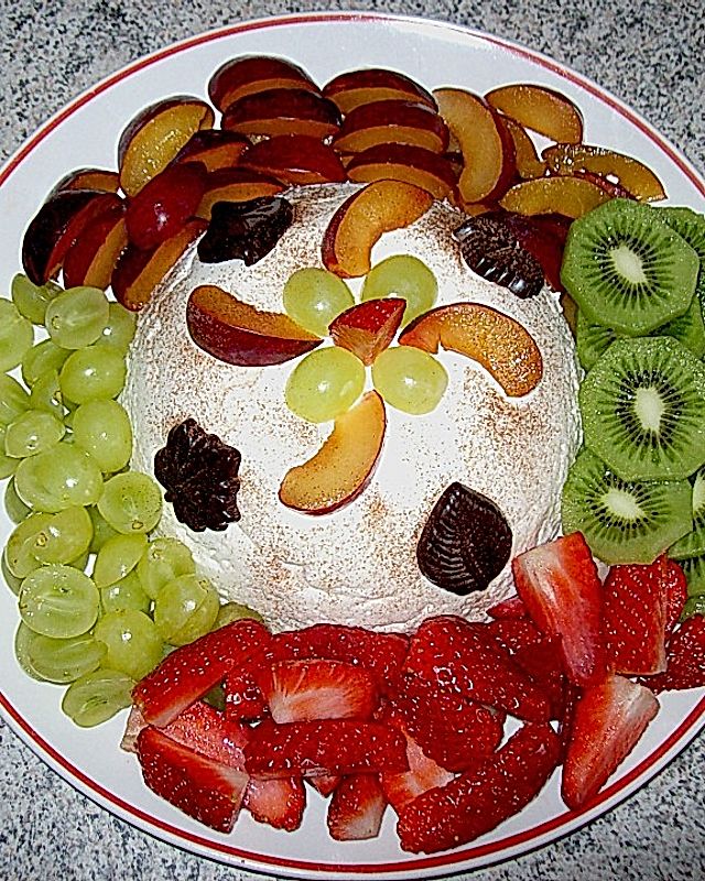 Quarkbombe mit Früchten
