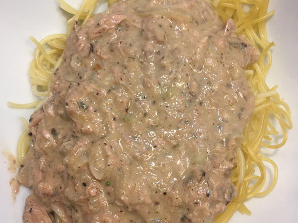 Thunfisch - Sahne - Sauce mit Reis oder Nudeln von Huppi68| Chefkoch Thunfisch - Sahne - Sauce mit Reis oder Nudeln von Huppi68| Chefkoch