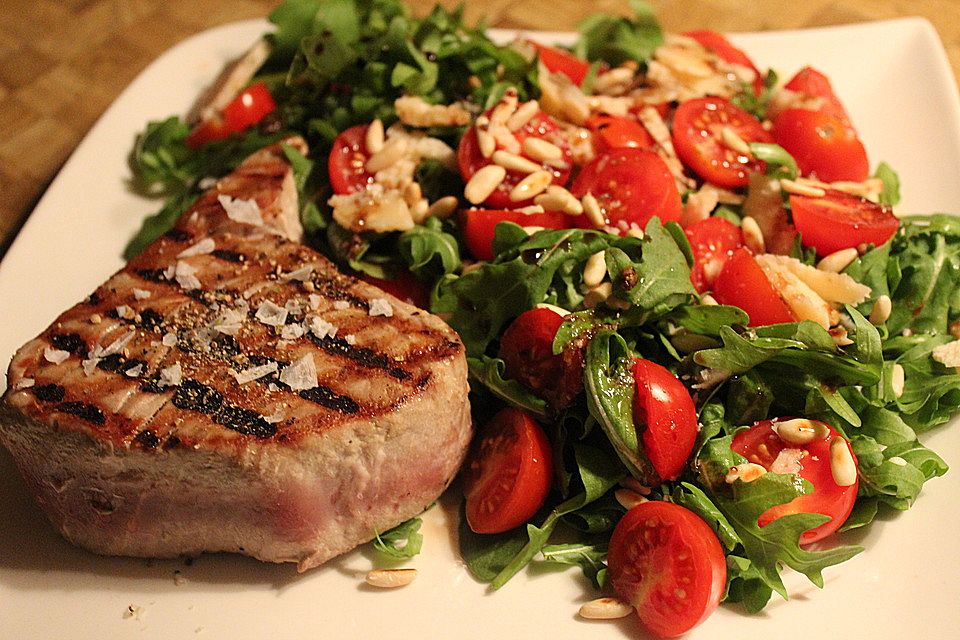 Thunfischsteaks kurzgebraten