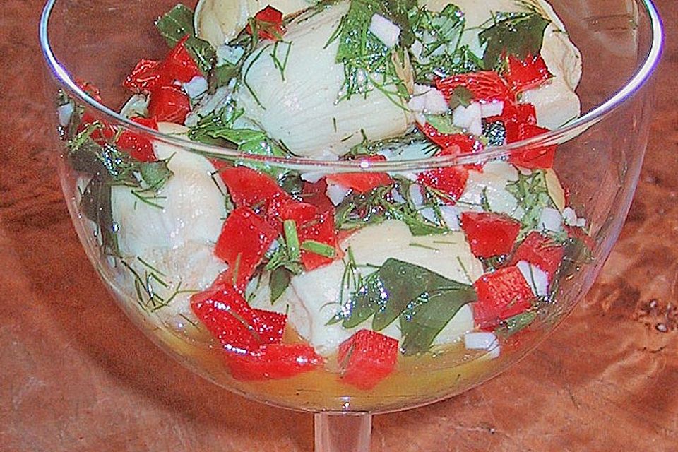 Artischocken in Kräuter - Knoblauch - Marinade