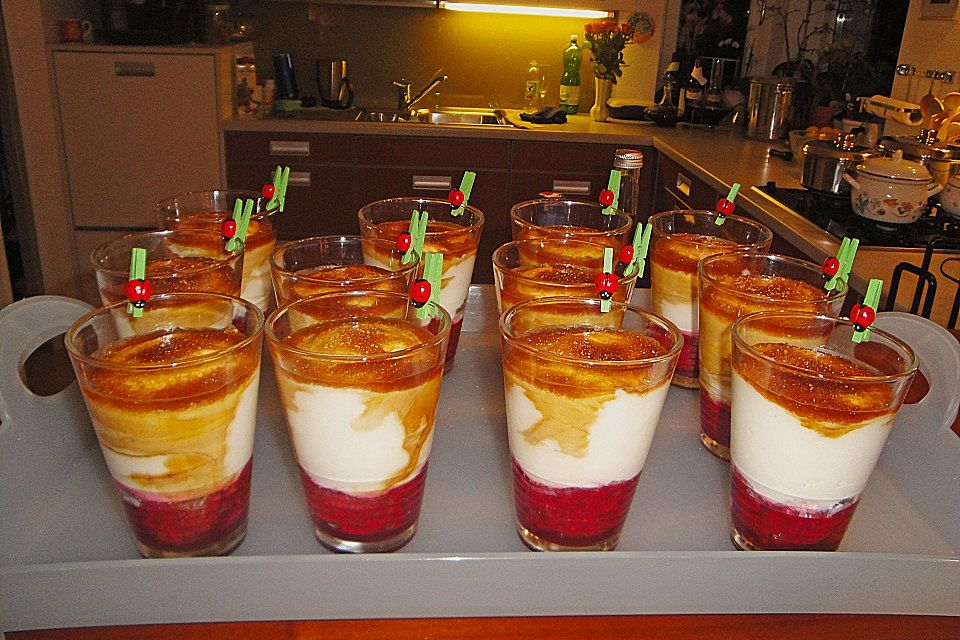 Himbeer - Joghurt - Mascarpone - Dessert