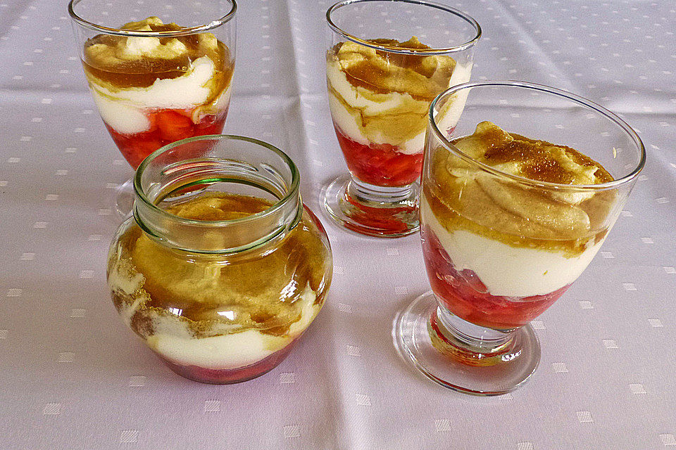 Himbeer - Joghurt - Mascarpone - Dessert