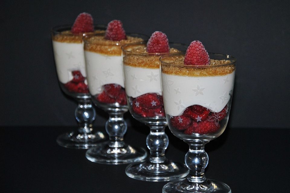 Himbeer - Joghurt - Mascarpone - Dessert