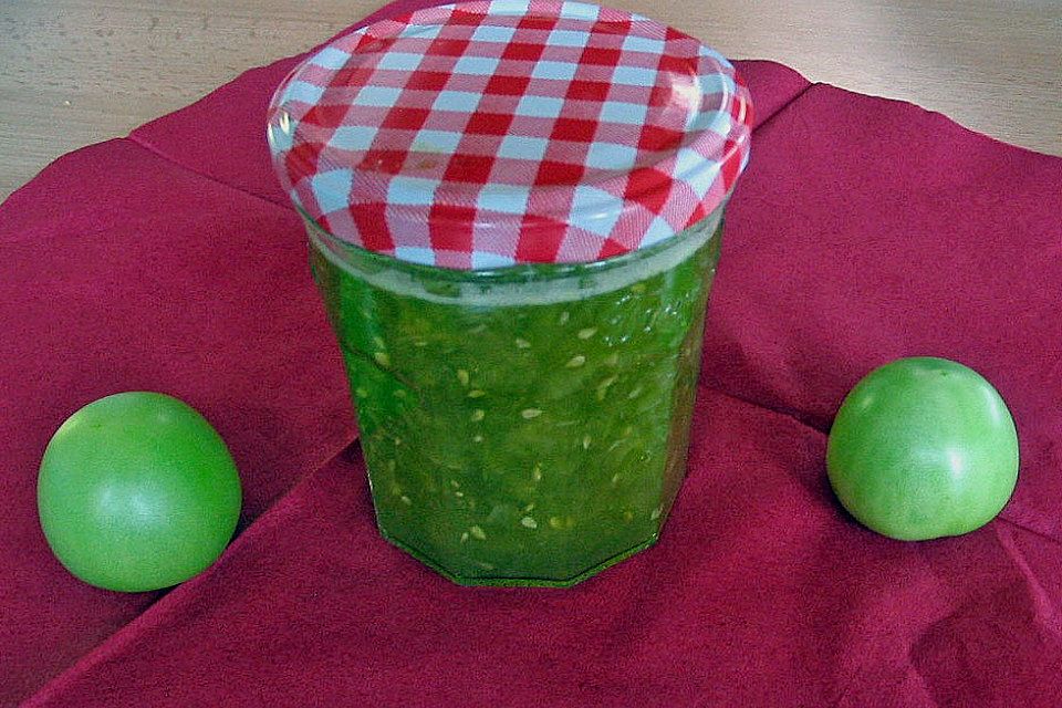 Grüne Tomatenmarmelade