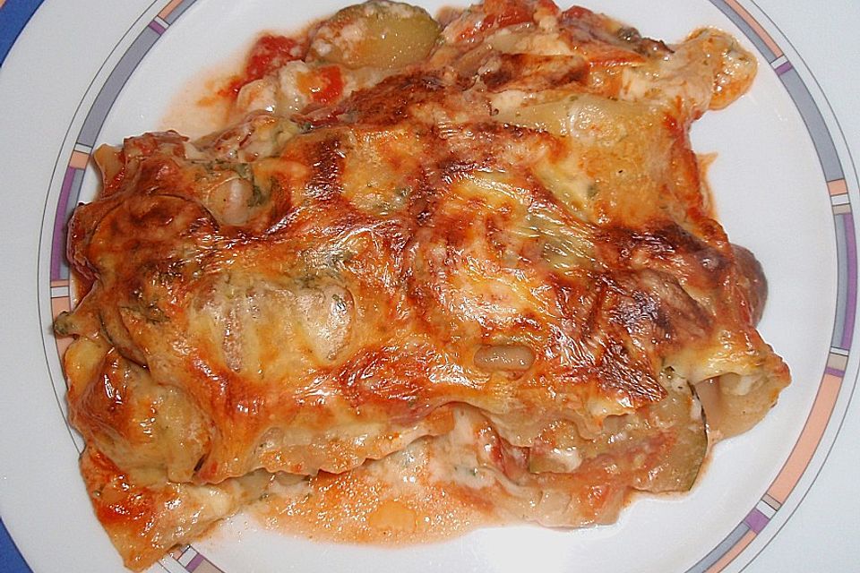 Lasagne mit Räucherfisch