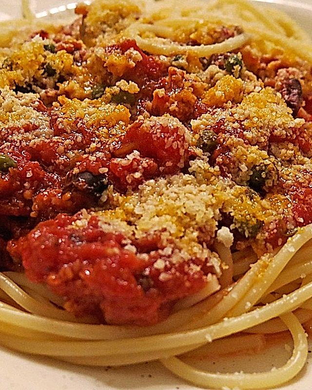 Spaghetti alla puttanesca (da Dario)