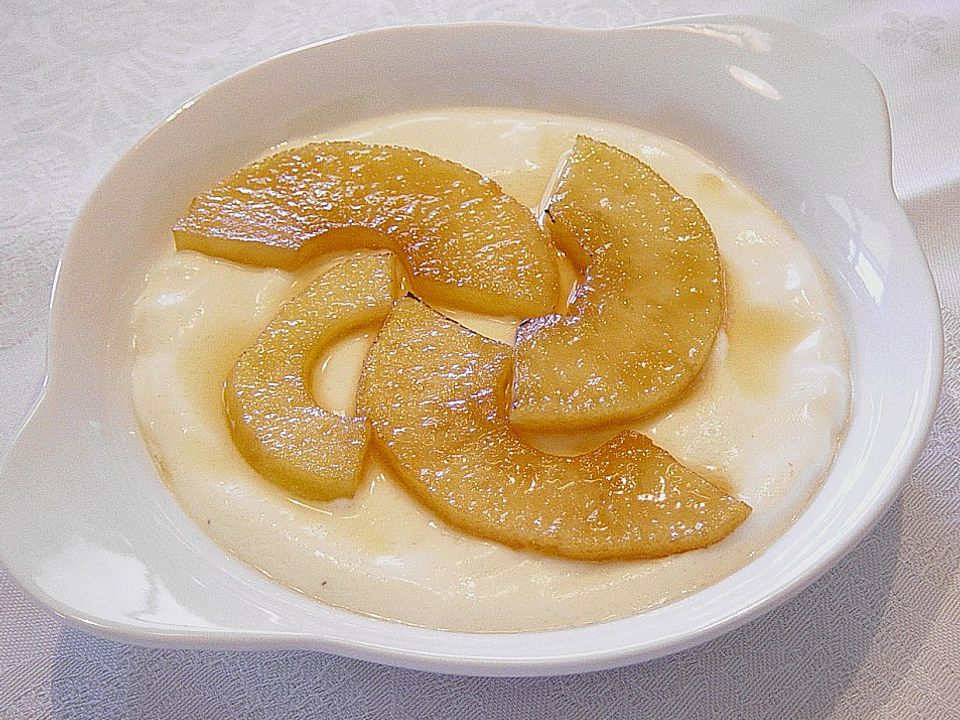 Quarkcreme mit Calvados - Äpfeln von kuchenzwerg| Chefkoch
