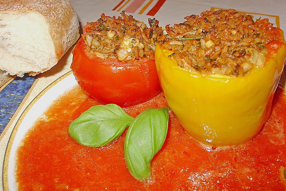 Gefüllte Tomaten & Paprika