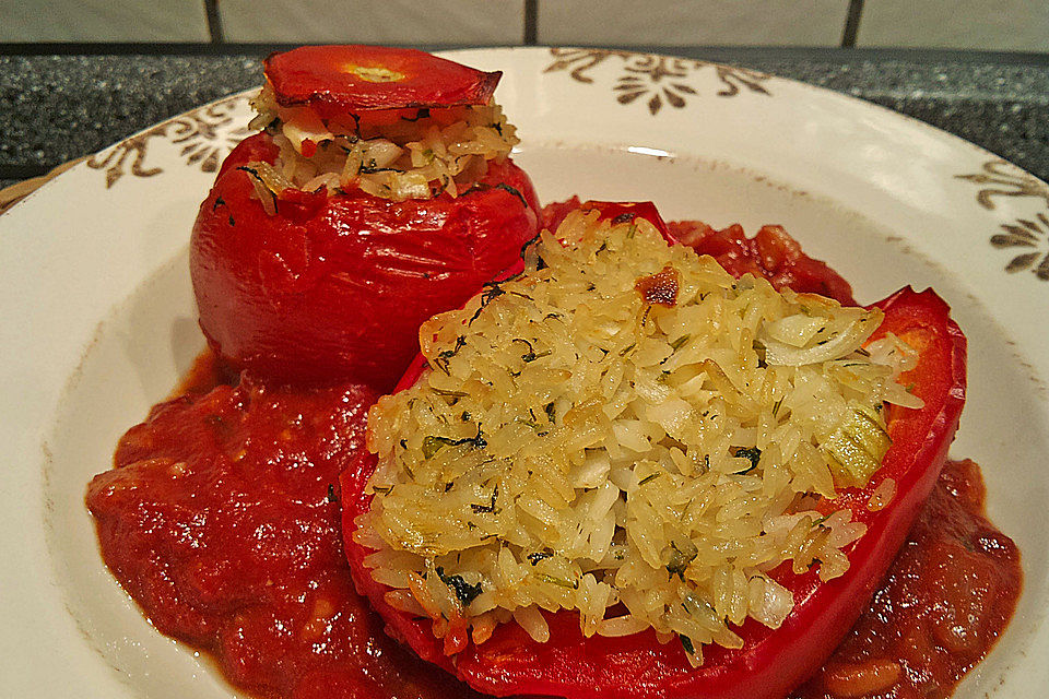 Gefüllte Tomaten & Paprika