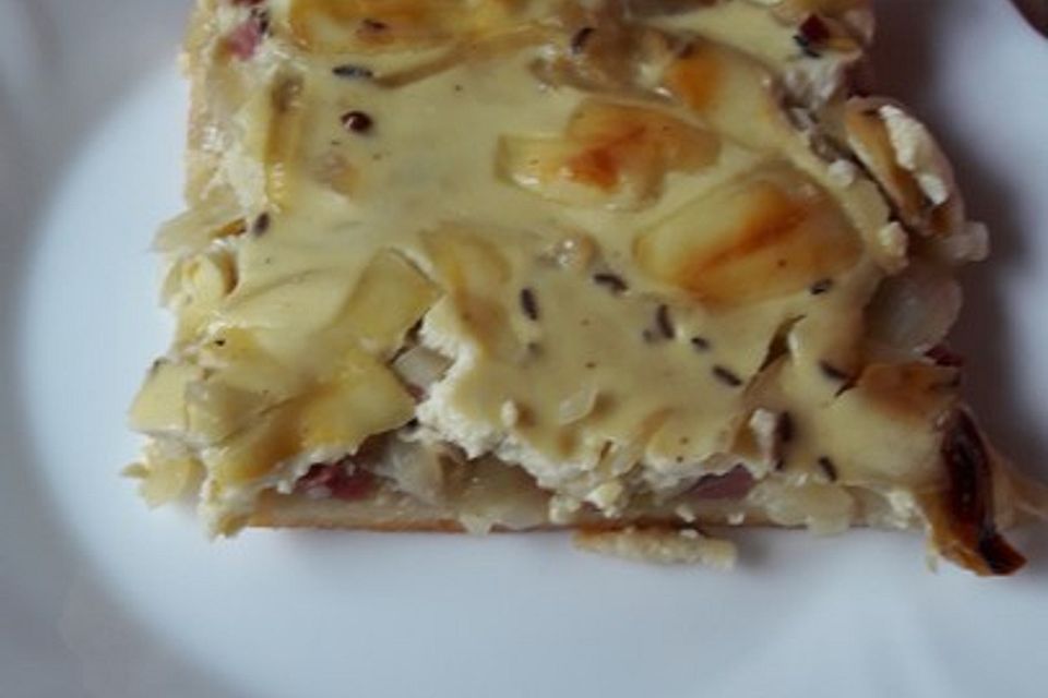 Zwiebelkuchen - schnell gemacht Zwiebelkuchen - schnell gemacht