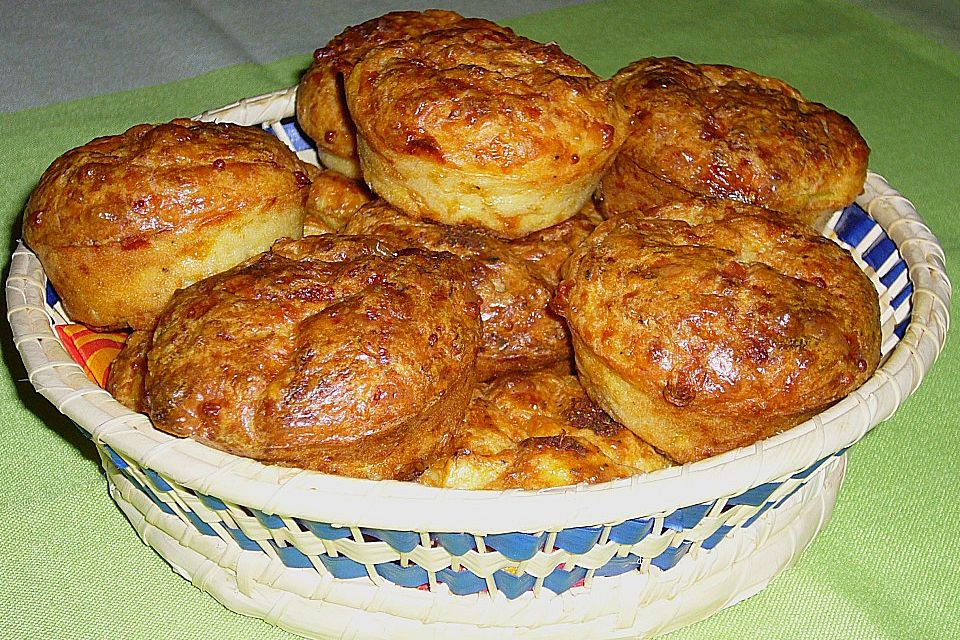 Zucchini - Käse - Muffins Zucchini - Käse - Muffins